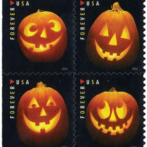 Forever Stamps 2016 Jack-O’-Lanterns – Halloween Holiday, First-Class Postage
