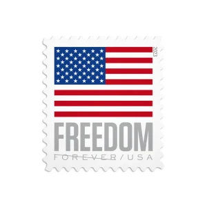 Forever Stamps 2023 U.S. Flag – Modern Patriotic Symbol, First-Class Postage