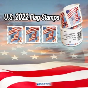 Forever Stamps 2022 U.S. Flag – Patriotic Symbol, First-Class Postage