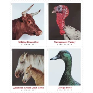 Forever Stamps 2021 Heritage Breeds – Nature Series, First-Class Postage