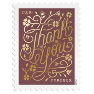 Forever Stamps 2020 Thank You – Appreciation Greeting, First-Class Postage