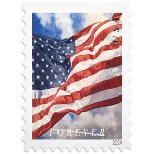 Forever Stamps 2024 U.S. Flags – Patriotic Symbol, First-Class Postage